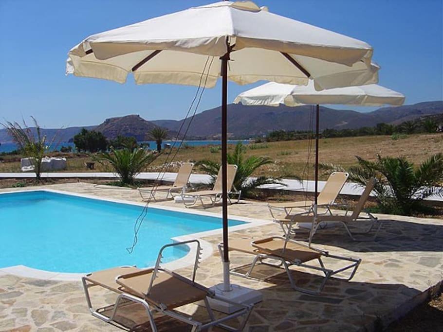 Studio At Beautiful Beach Kouremenos Apartment Anevato Екстериор снимка