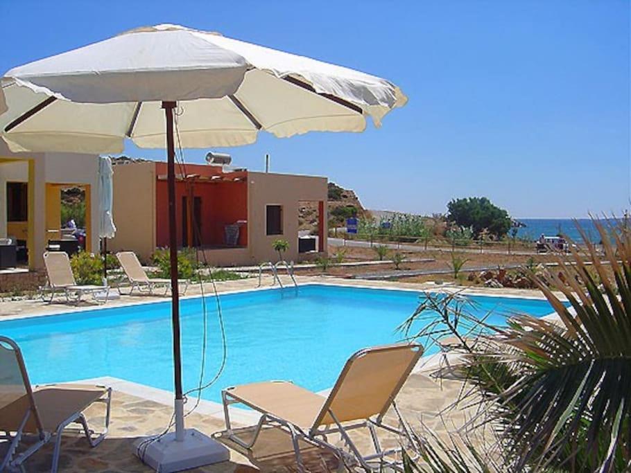 Studio At Beautiful Beach Kouremenos Apartment Anevato Екстериор снимка